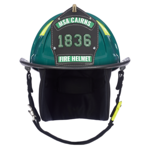 Cairns 1836 Painted Traditional Fire Helmet, Green