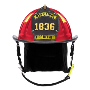 Cairns 1836 Painted Traditional Fire Helmet, Red