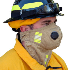 PGI BarriAire gold particulate face mask w/ neck gaiter