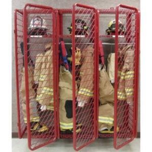 Wall Mounted Red Rack – 18″ Compartments