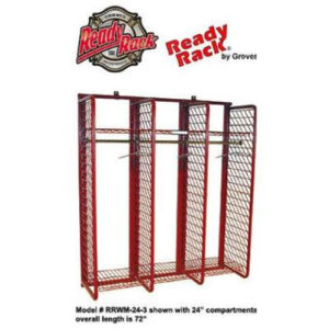 Wall Mounted Red Rack – 24″ Compartments